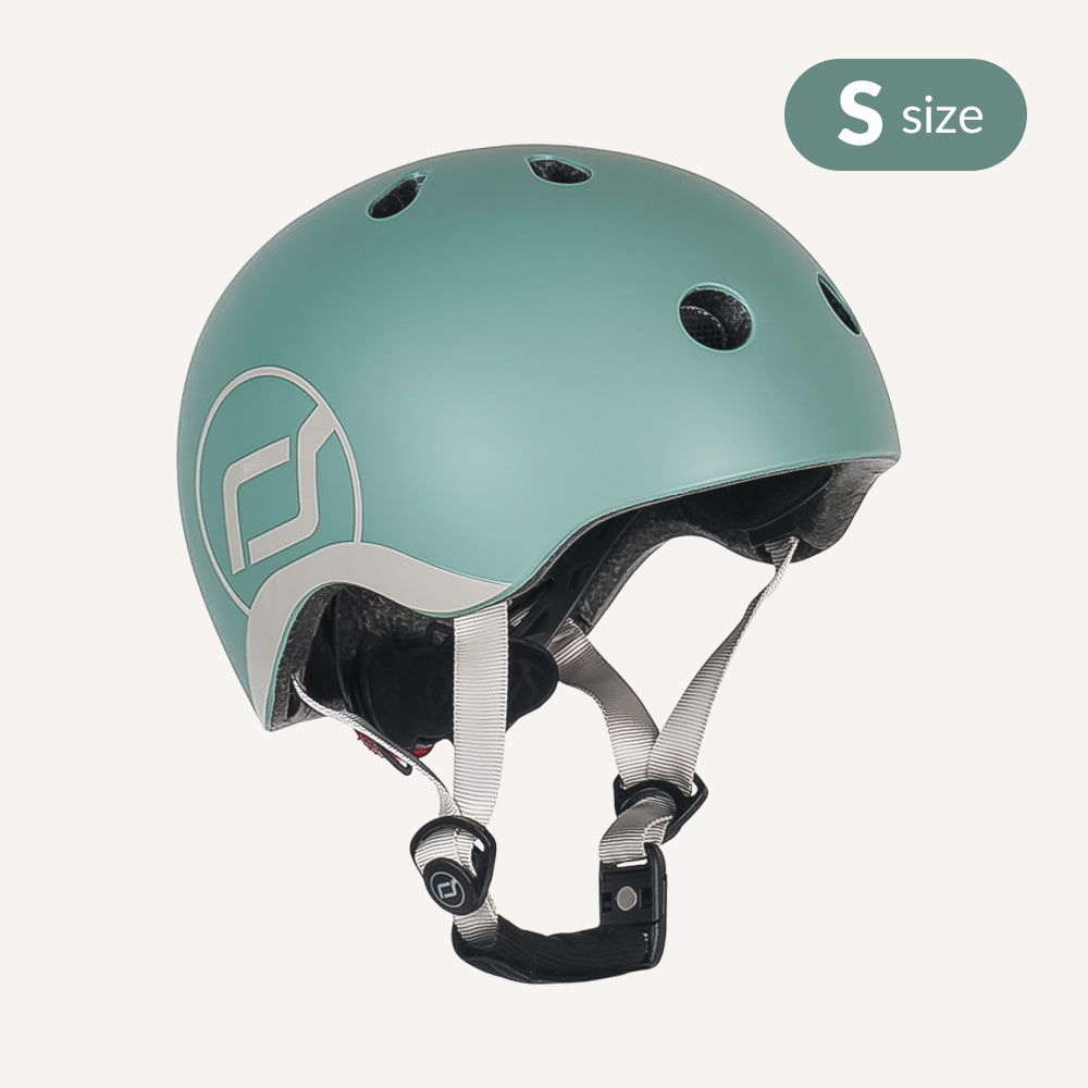 초경량 유아 헬멧S (포레스트) 어린이 자전거 킥보드 헬멧 LED