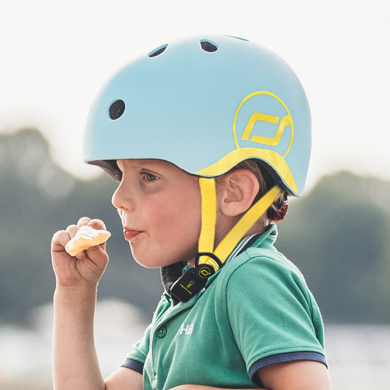 초경량 유아 헬멧S (블루베리) 어린이 자전거 킥보드 헬멧 LED